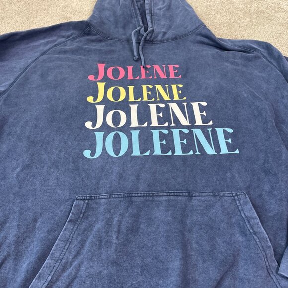 Lane Seven Hoodie Womens 3XL Blue Jolene Dolly Parton Song Lyric Spell Out - Picture 4 of 7